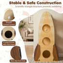 120 cm Rocket-Shaped Cat Tower with Two-Tier Condo – view 10