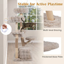 147 cm Solid Wood Cat Tower with Two Perches and Hammock – view 10