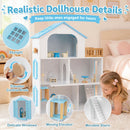 3-Storey Wooden Dollhouse with 5 Rooms and Furniture product image 19