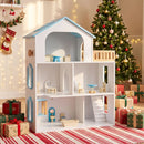 3-Storey Wooden Dollhouse with 5 Rooms and Furniture product image 24
