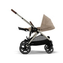 CYBEX Gazelle S Almond Beige pram with standard seat