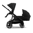 CYBEX Gazelle S Moon Black with standard seat and optional carrycot; carrycot sold separately