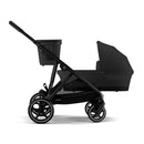 CYBEX Gazelle S Moon Black chassis with optional carrycot; carrycot sold separately