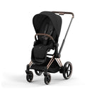 CYBEX Complete Rose Gold / Sepia Black pram; safe despite carry-cot filename