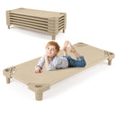 Beige stackable daycare cots detail