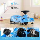 Electric Cleaning Go Kart 12V Ride-On Race Car - Blue - product detail 9