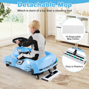 Electric Cleaning Go Kart 12V Ride-On Race Car - Blue - product detail 10