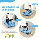 Electric Cleaning Go Kart 12V Ride-On Race Car - Blue - product detail 3