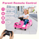 Electric Cleaning Go Kart 12V Ride-On Race Car - Pink - product detail 11