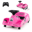 Electric Cleaning Go Kart 12V Ride-On Race Car - Pink - product detail 1