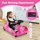 Electric Cleaning Go Kart 12V Ride-On Race Car - Pink - product detail 6