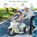 Electric Kid Ride-On Motorcycle with Bubble Maker and Music Button - Beige - product detail 7