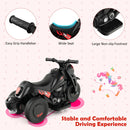Electric Kid Ride-On Motorcycle with Bubble Maker and Music Button - Black - product detail 14