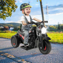 Electric Kid Ride-On Motorcycle with Bubble Maker and Music Button - Black - product detail 10