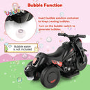 Electric Kid Ride-On Motorcycle with Bubble Maker and Music Button - Black - product detail 10