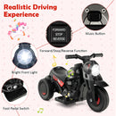 Electric Kid Ride-On Motorcycle with Bubble Maker and Music Button - Black - product detail 12