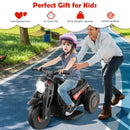 Electric Kid Ride-On Motorcycle with Bubble Maker and Music Button - Black - product detail 13