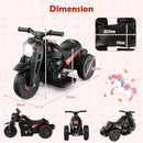Electric Kid Ride-On Motorcycle with Bubble Maker and Music Button - Black - product detail 3