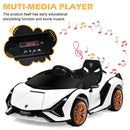 Electric Toy Car with Remote Control & LED Lights for Kids - White - product detail 14
