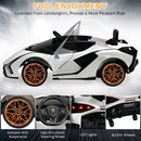 Electric Toy Car with Remote Control & LED Lights for Kids - White - product detail 16