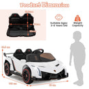 Licensed Lamborghini 4WD Kids' Ride-On Sports Car for Kids - White - product detail 3