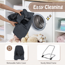 Removable machine washable dark grey bouncer cover