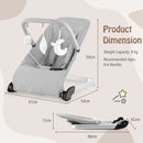 Grey baby bouncer dimensions and maximum load