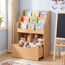 Kids Bookshelf, 5-Tier Wooden Children Bookcase & Toy Storage Organizer – product image 10