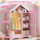 Kids Clothing Rack with Mirror, Children Dress Up Center – product image 4