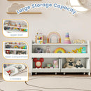 Kids Toy Storage Box, Children Wooden Bookcase with 2 Movable Drawers – product image 5