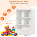 Kids Bookshelf, 3-Tier Toy Storage Organiser for Children w/4 Open Compartments and 1 Box – product image 5