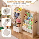 Toy Storage Organizer with Full-Length Mirror and 4-Tier Sling Shelves – product image 5