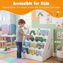 2-in-1 Kids Bookshelf & Toy Storage Organizer, Storage Rack – product image 7