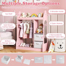 Kids Clothing Rack with Mirror and Cloth Hanger for Kids Room – product image 6