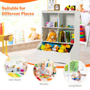 Kids Bookshelf, 3-Tier Toy Storage Organiser for Children w/4 Open Compartments and 1 Box – product image 6