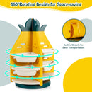 Kids Toy Storage Organiser, 3-Tier 360° Rotating Toy Shelf w/ 8 Bins & 4 Shelves – product image 5