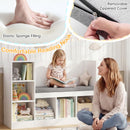 Car-Shaped Kids Bookshelf with Reading Nook, Kids Bookcase – product image 7