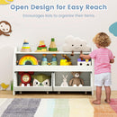 Kids Toy Storage Box, Children Wooden Bookcase with 2 Movable Drawers – product image 7