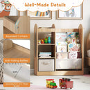 Toy Storage Organizer with Full-Length Mirror and 4-Tier Sling Shelves – product image 6