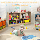 Kids Bookshelf & Toy Shelf, Storage Cabinet w/ 5 Compartments for Organizing Toys, Dolls – product image 6