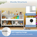 Kids Toy Storage Box, Children Wooden Bookcase with 2 Movable Drawers – product image 8