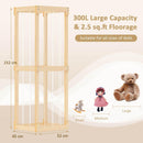 300L Large Stuffed Animal Storage, Space-saving Toy Storage Organiser w/Open Top & Elastic Cords – product image 6