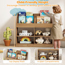 3-Tier Kids Bookshelf, Montessori Cube Bookcase for Nursery, Classroom – product image 6