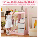 Kids Clothing Rack with Mirror and Cloth Hanger for Kids Room – product image 8