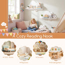 2 Pieces Floating Cloud Shelves, Wall Mounted Storage Display Rack – product image 7