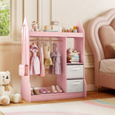 Kids Clothing Rack with Mirror and Cloth Hanger for Kids Room – product image 3