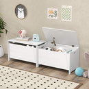 Kids Toy Box Storage Chest, Wooden Trunk Bench w/ Safety Hinge, Children Storage Box w/ Handles – product image 9