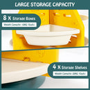 Kids Toy Storage Organiser, 3-Tier 360° Rotating Toy Shelf w/ 8 Bins & 4 Shelves – product image 8