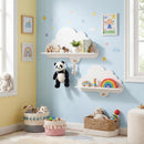 2 Pieces Floating Cloud Shelves, Wall Mounted Storage Display Rack – product image 9