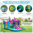 Backyard inflatable bounce house for children